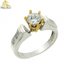 Gümüş Zirkon Taşlı Yüzük